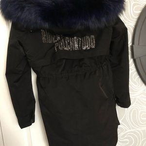 Winter jacket real Fox fur